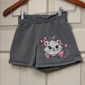 Disney Marie Gray Shorts with Pink Accents